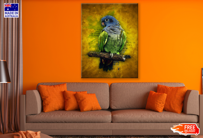 Green Budgie Parrot & Article Exposure Print 100% Australian Made