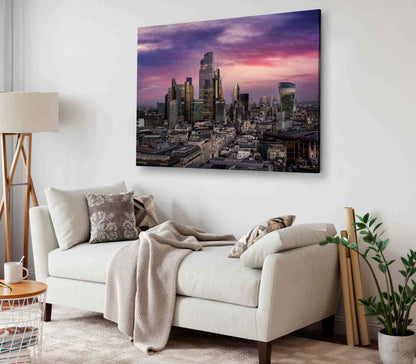 Bella Home Skyline View in Guangzhou China Print Canvas Ready to hang