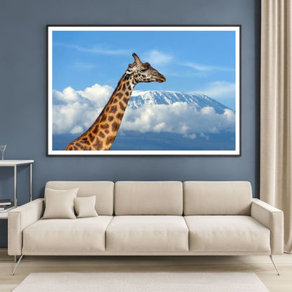 Giraffe Portrait Photograph Home Decor Premium Quality Poster Print Choose Your Sizes