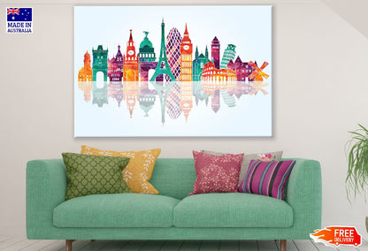 European Cities Illustrations Print 100% Australian Made