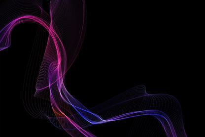 Pink & Blue Digital Lines Abstract Design Print 100% Australian Made