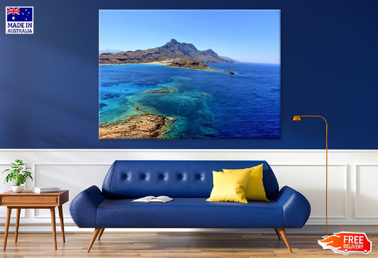 Gramvousa Island Sea View Photograph Print 100% Australian Made