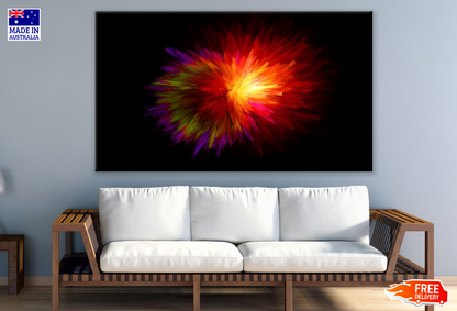 Black & Red Abstract Design Print 100% Australian Made