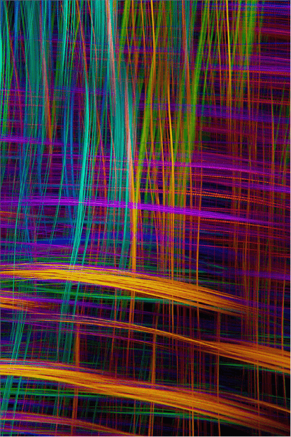Digital Lines Abstract Design Print 100% Australian Made
