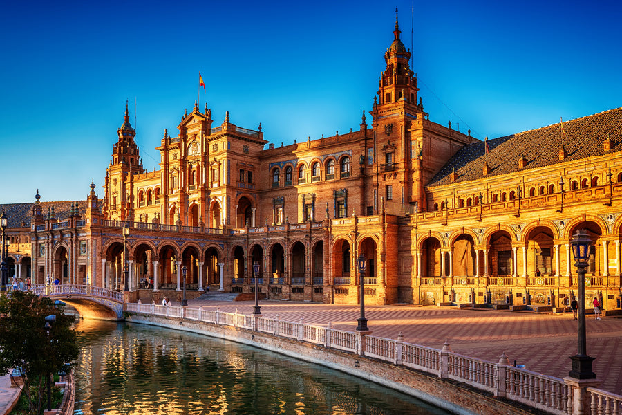 Plaza de Espana Square Sunset Photograph Print 100% Australian Made