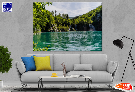 Waterfall & Nature Forest View Photograph Print 100% Australian Made