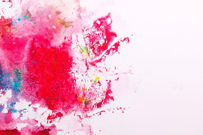 Red Blue & Pink Color Abstract Design Print 100% Australian Made