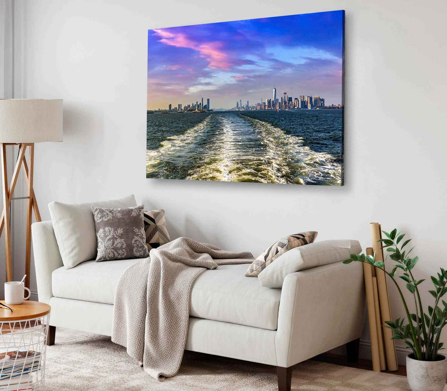 Bella Home London City Landscape Sunset View Print Canvas Ready to hang
