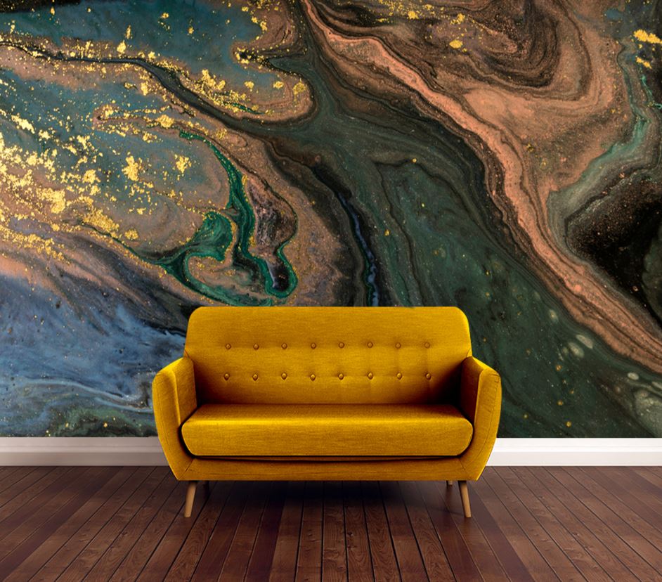 Wallpaper Murals Peel and Stick Removable Colorful Abstract Granite Design High Quality