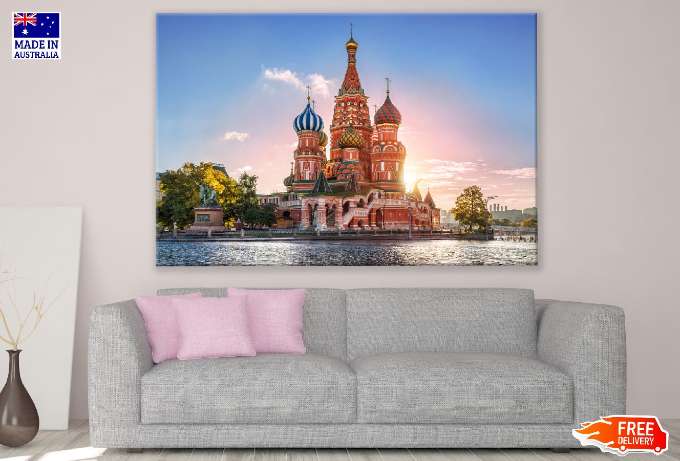 St. Basil's Cathedral View Photograph Moscow, Russia Print 100% Australian Made