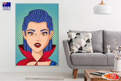 Vampire Girl Portrait Illustration Print 100% Australian Made