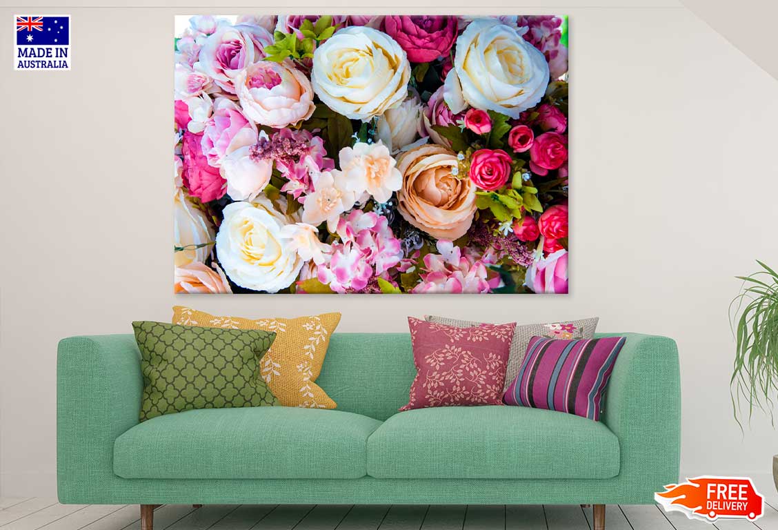 Flowers & Plants Bouquet View Photograh Print 100% Australian Made