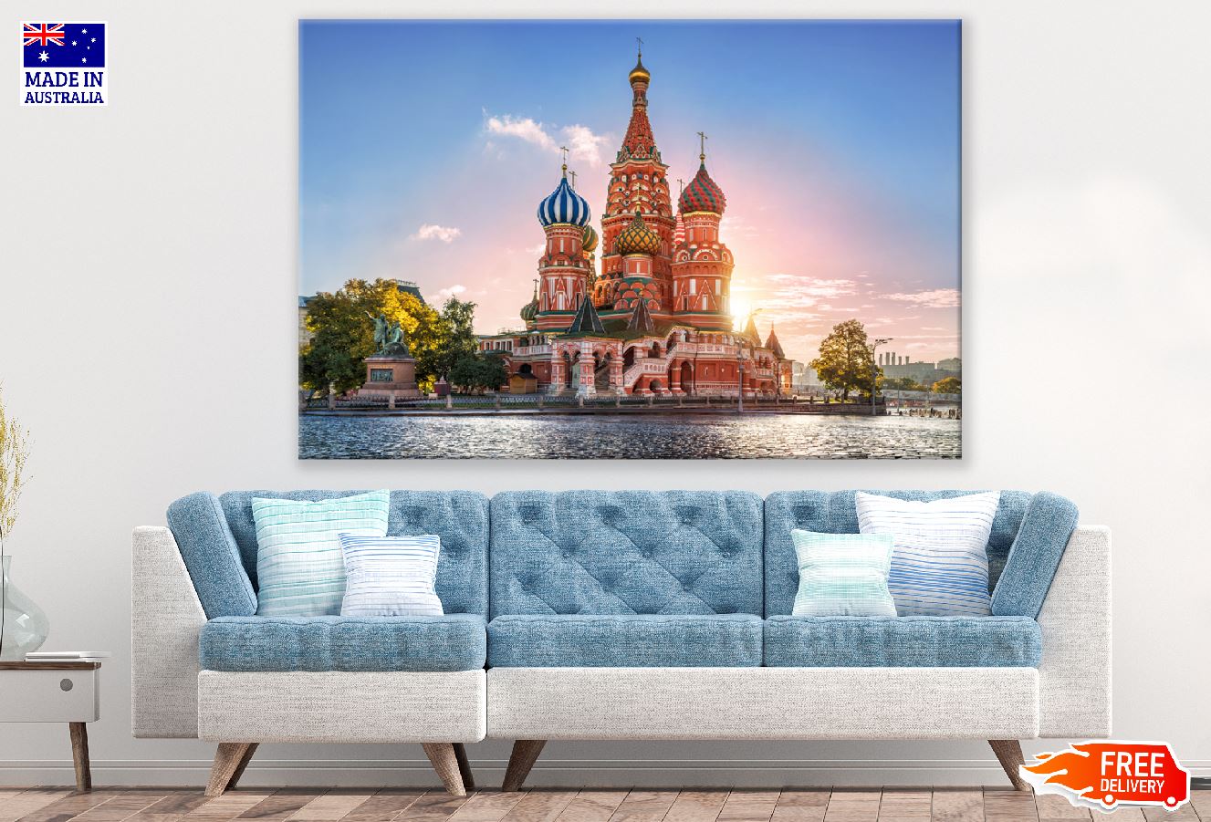 St. Basil's Cathedral View Photograph Moscow, Russia Print 100% Australian Made
