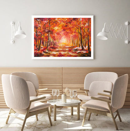 Autumn Forest Oil Painting Home Decor Premium Quality Poster Print Choose Your Sizes