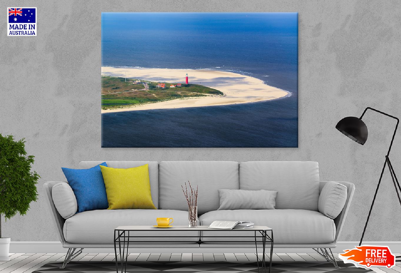 Texel Island Aerial View Photograph Holland Print 100% Australian Made
