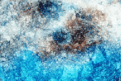 Blue Abstract Design Print 100% Australian Made
