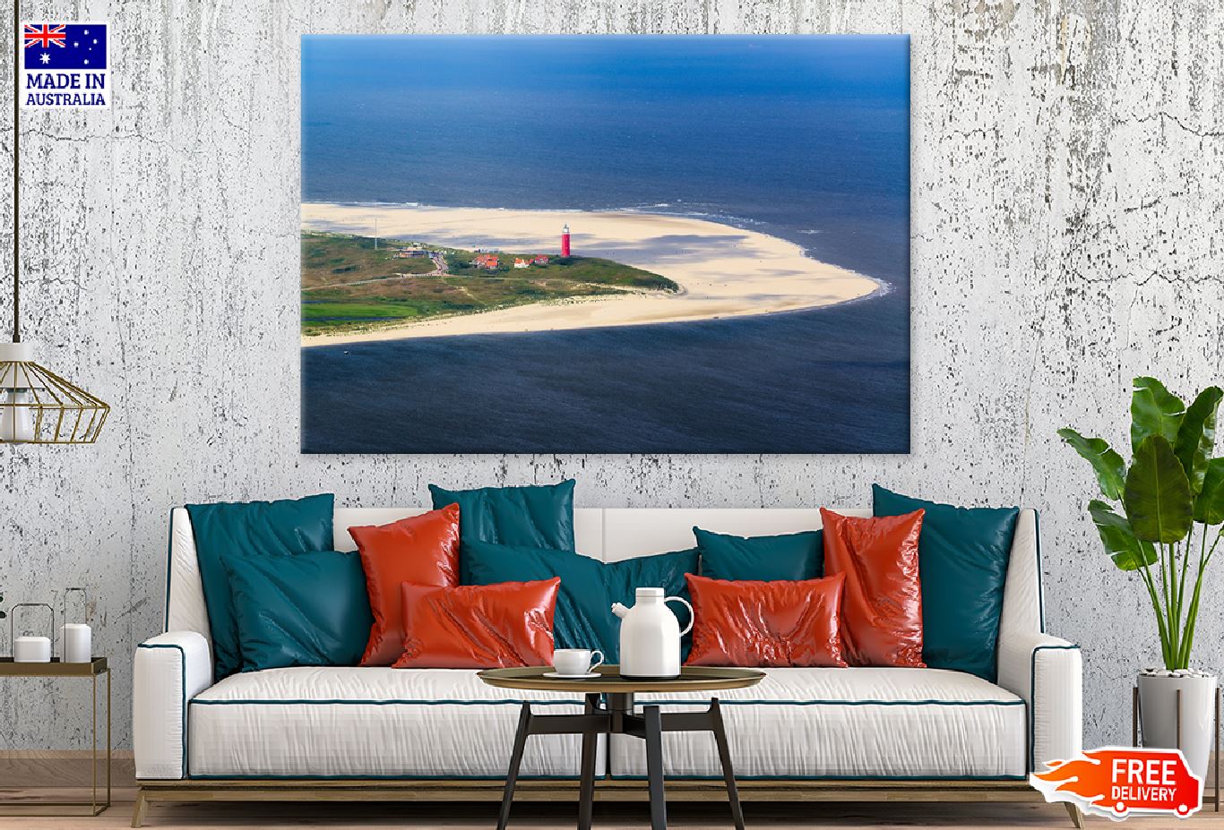 Texel Island Aerial View Photograph Holland Print 100% Australian Made