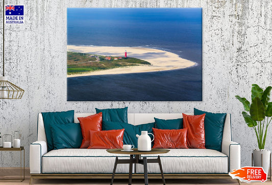 Texel Island Aerial View Photograph Holland Print 100% Australian Made
