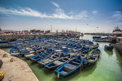 Fishing Boats of Taghazout Photograph, Morocco Print 100% Australian Made