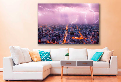 Bella Home Hudson River & New York City View Print Canvas Ready to hang