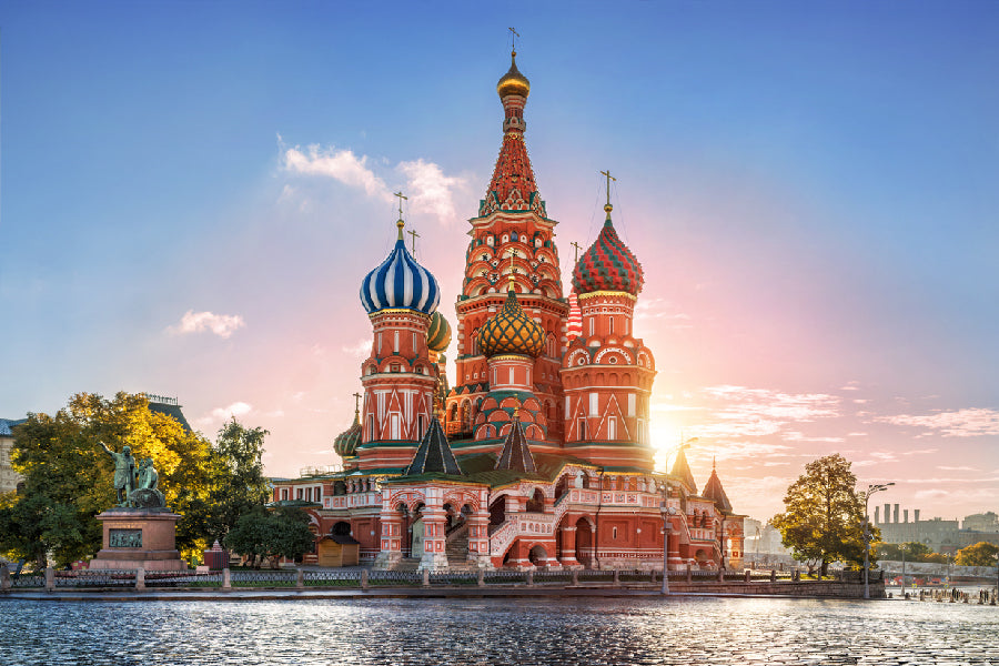 St. Basil's Cathedral View Photograph Moscow, Russia Print 100% Australian Made