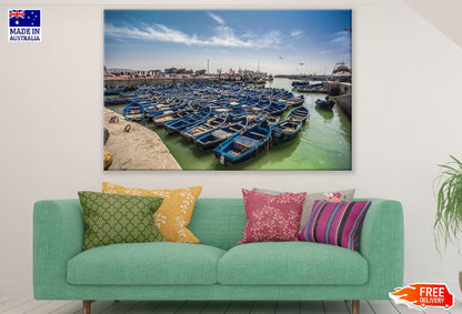Fishing Boats of Taghazout Photograph, Morocco Print 100% Australian Made