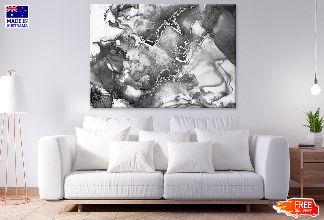 B&W Abstract Design Print 100% Australian Made