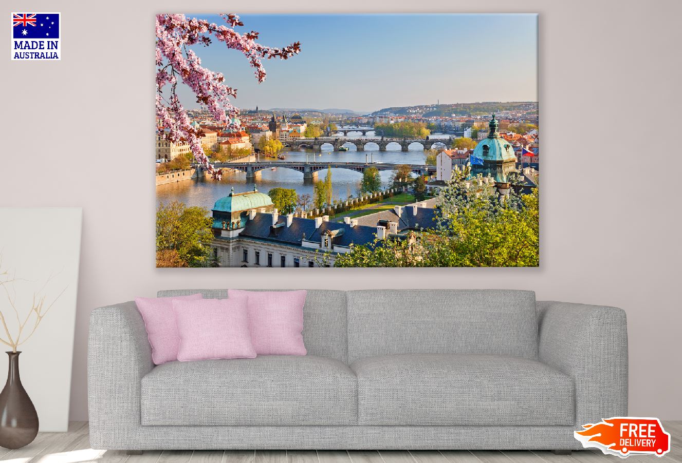 Letna Park Aerial View Photograph, Prague Print 100% Australian Made