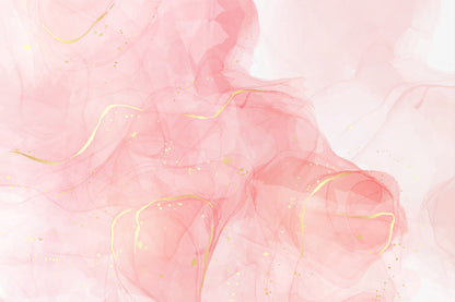 White Pink & Gold Lines Abstract Design Home Decor Premium Quality Poster Print Choose Your Sizes