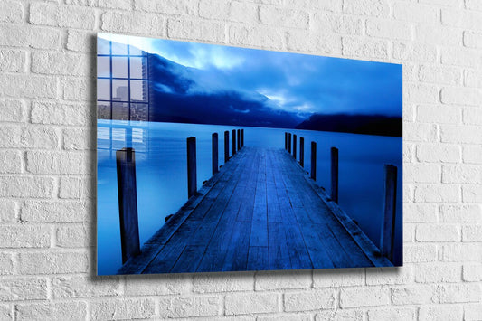 Tranquil Peaceful Lake Print Tempered Glass Wall Art 100% Made in Australia Ready to Hang