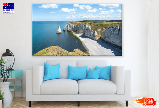 Rock Mountain & Sea Sky View Print 100% Australian Made