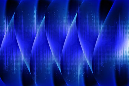 Blue & Black Digital Abstract Design Print 100% Australian Made