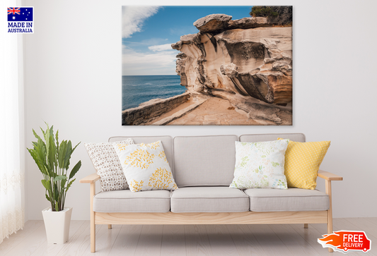 Rock Mountain & Sea Sky View Photograph Print 100% Australian Made