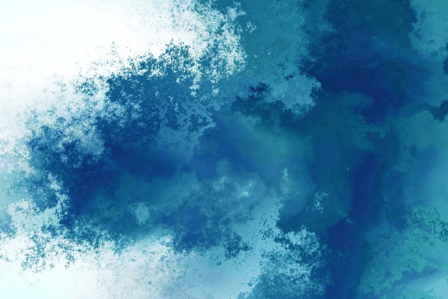 White & Blue Abstract Design Print 100% Australian Made