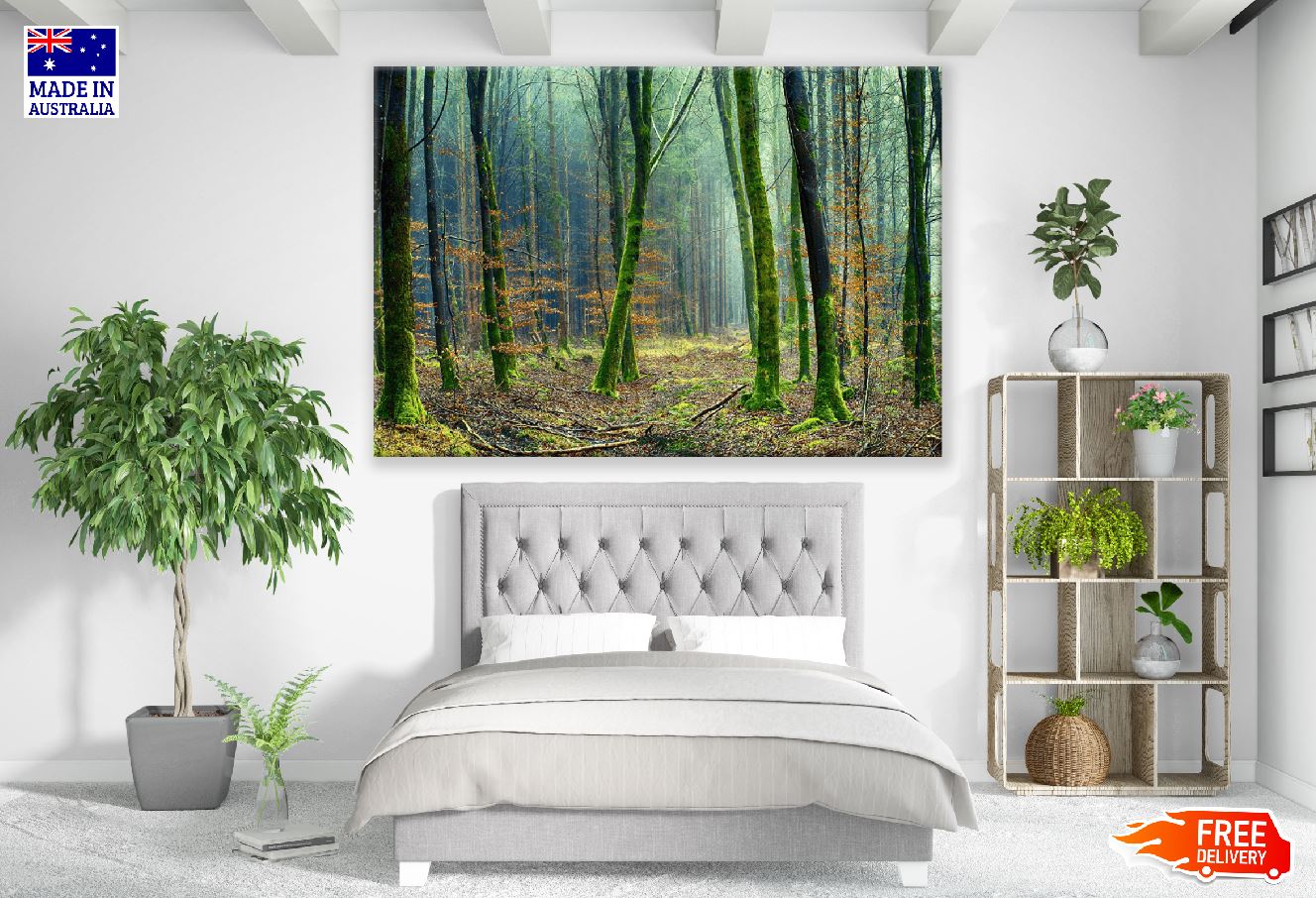 Sparse Dense Forest Photograph Print 100% Australian Made