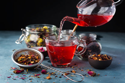 Hibiscus Tea With Glass Photograph Print 100% Australian Made