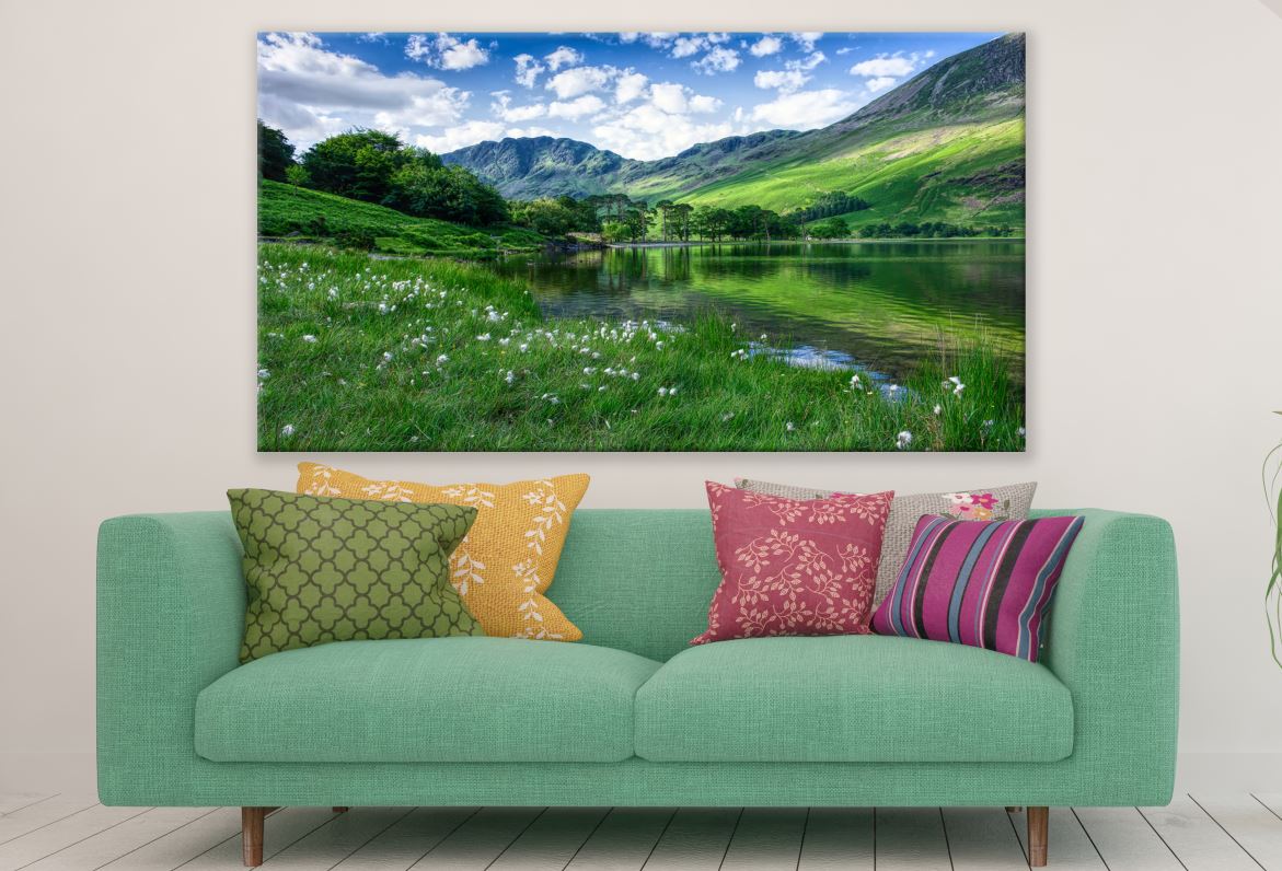 Buttermere lake mountain view Print 100% Australian Made