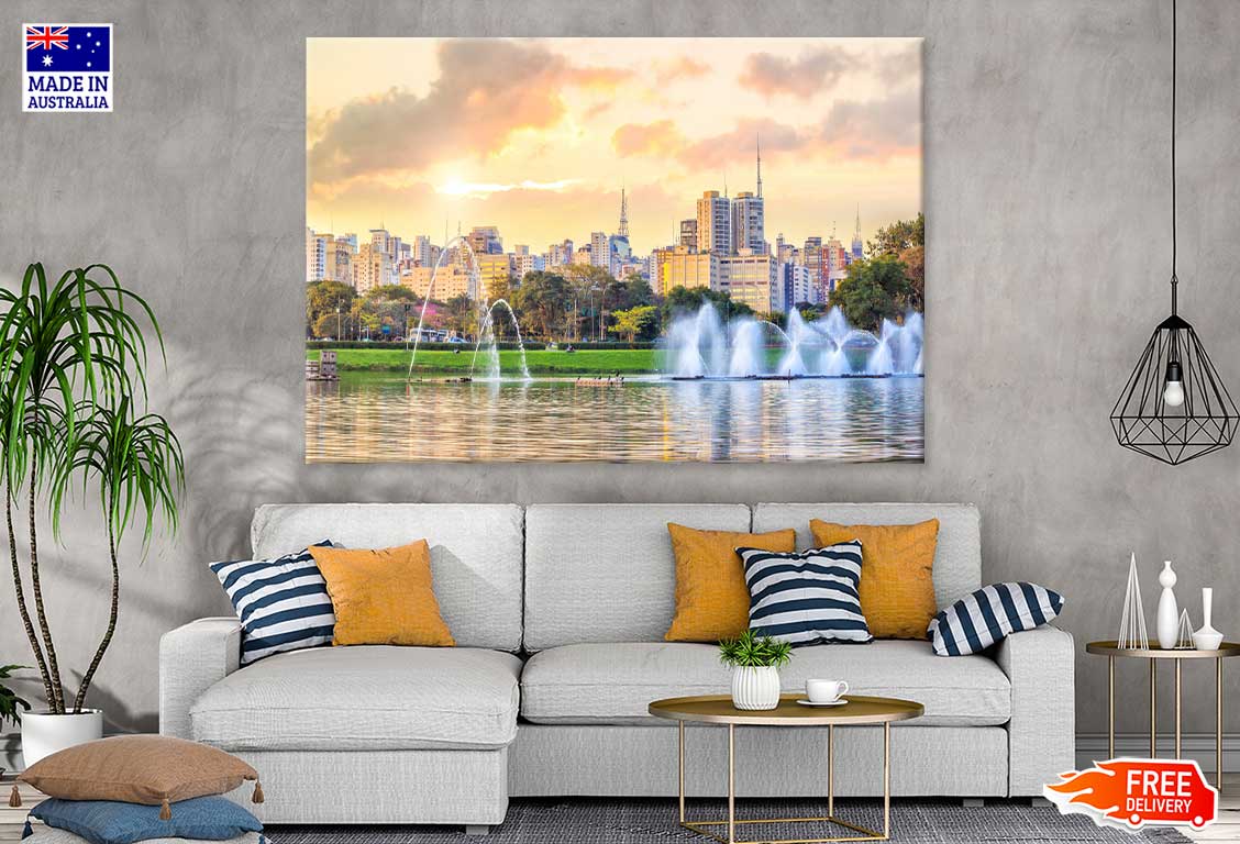 Sao Paulo Skyline from Parque View Print 100% Australian Made