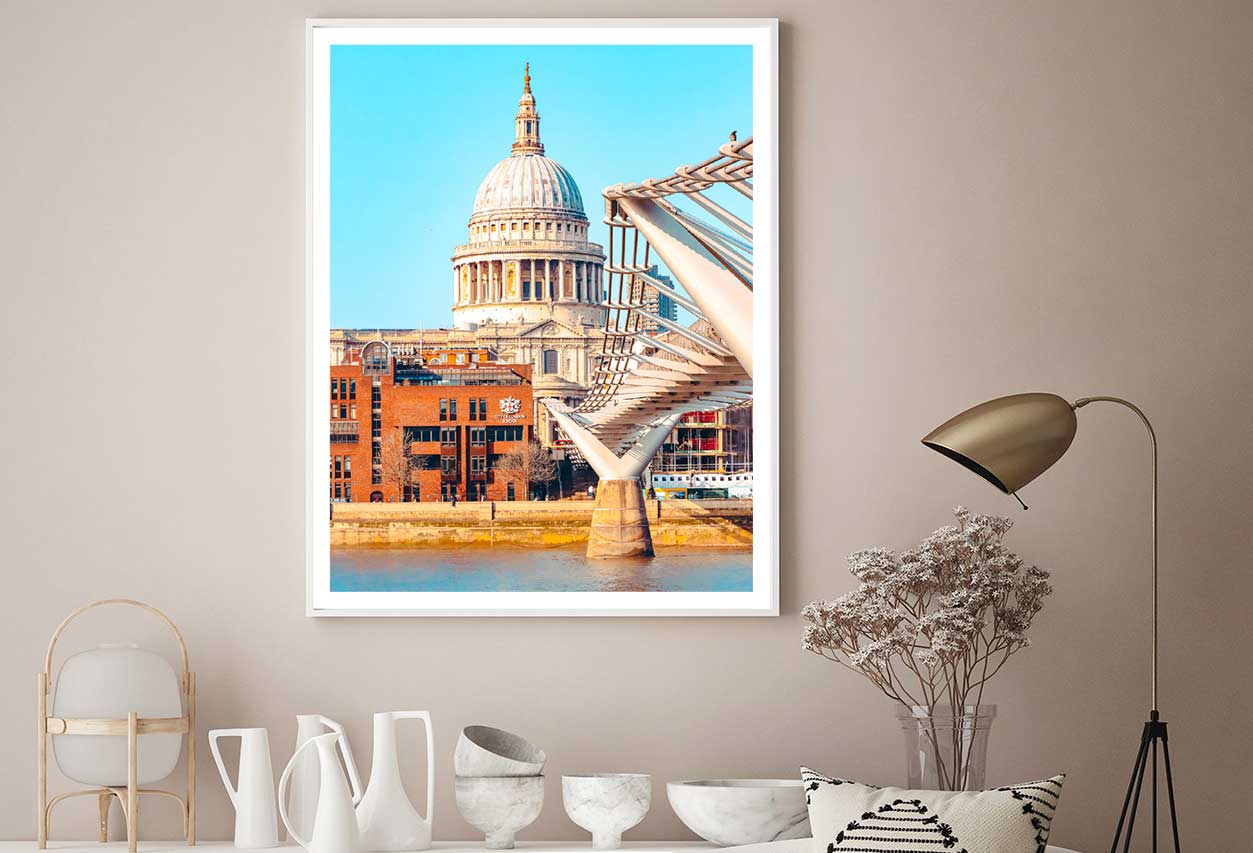 St. Pauls Cathedral at Dusk View Photograph Home Decor Premium Quality Poster Print Choose Your Sizes