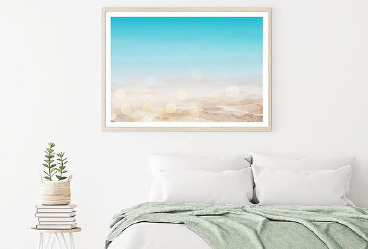 Summer Beach Sand View Photograph Home Decor Premium Quality Poster Print Choose Your Sizes