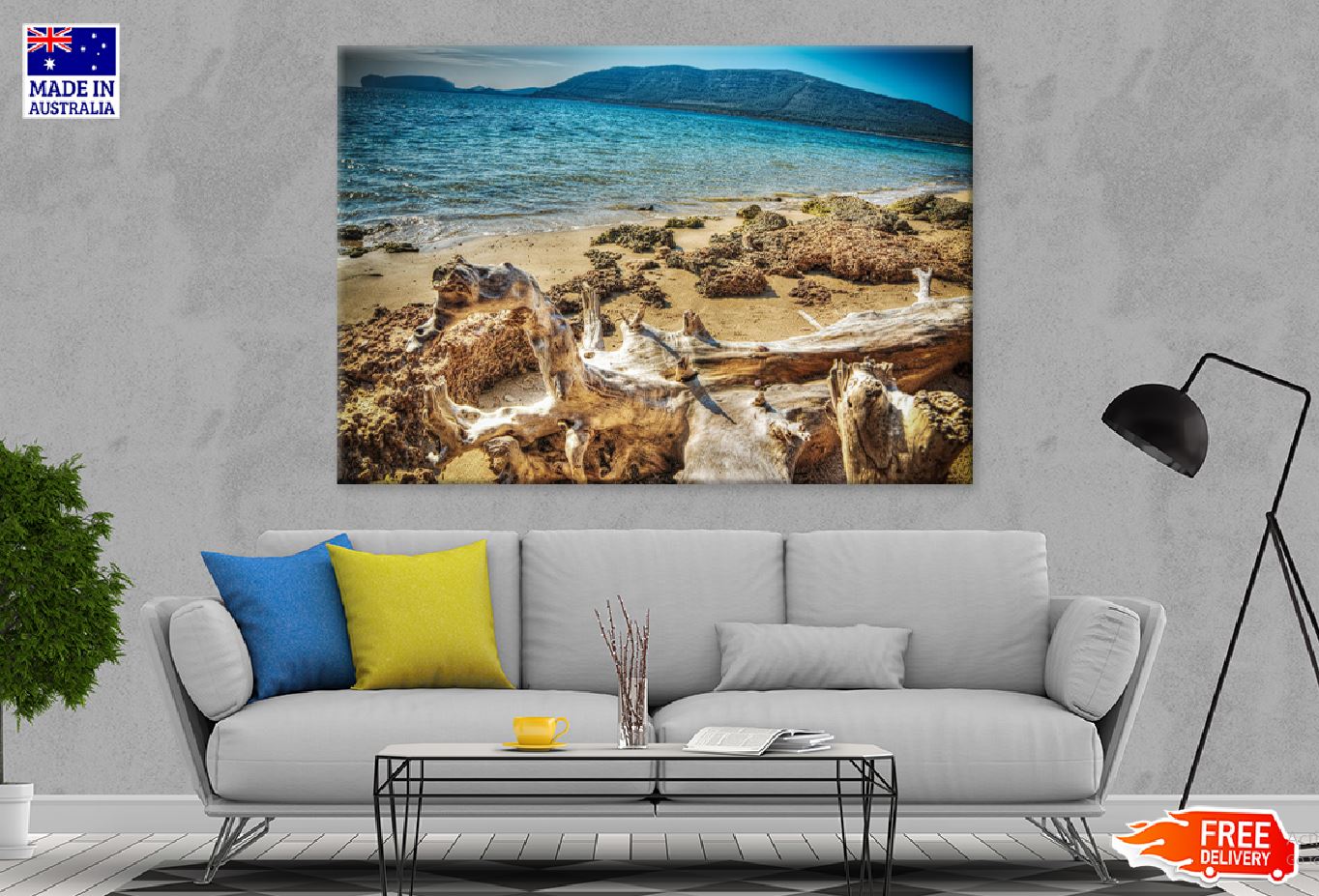 Mugoni Beach Shoreline View Photograph Print 100% Australian Made