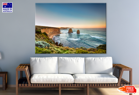 Rocks On Rock Mountain & Sea View Print 100% Australian Made