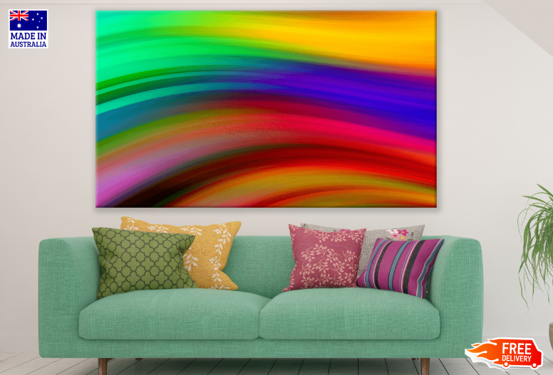 Colorful Abstract Design Print 100% Australian Made