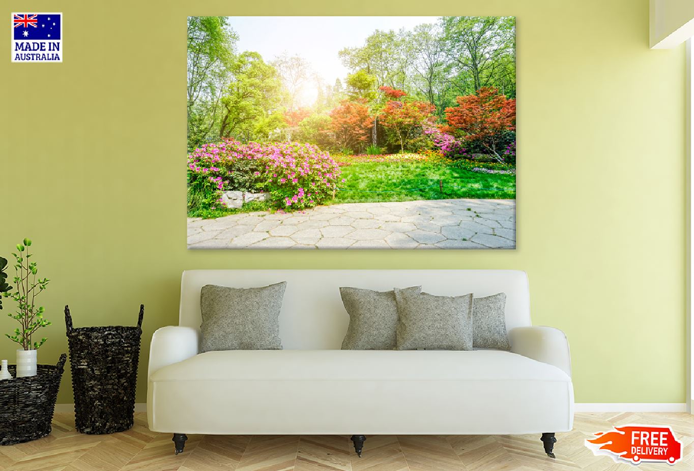 Autumn Garden Footpathway View Photograph Print 100% Australian Made