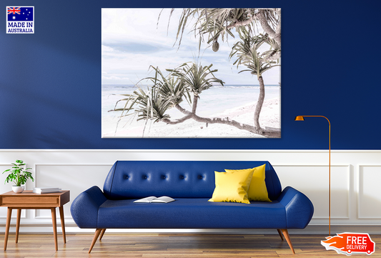 Beach Trees & Sea Sky View Print 100% Australian Made