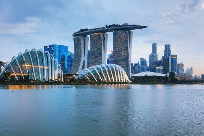 Singapore City Over View Print 100% Australian Made