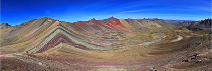 Panoramic Canvas Rainbow Mountain & Sky Photograph High Quality 100% Australian Made Wall Canvas Print Ready to Hang