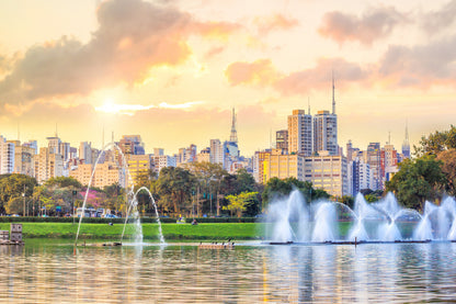 Sao Paulo Skyline from Parque Photograph Home Decor Premium Quality Poster Print Choose Your Sizes