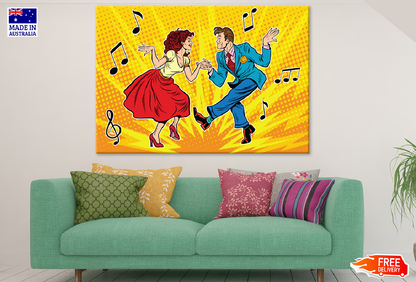 Couple Dancing Illustration Print 100% Australian Made