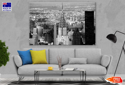 Empire State Building Manhattan in New York City B&W Photograph Print 100% Australian Made